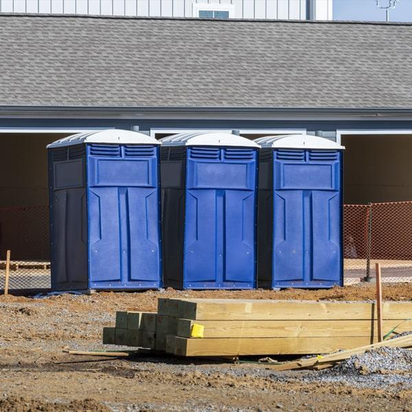 Heavy-duty construction site porta potty in Beeville, Texas